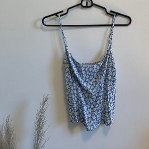 Reformation Blue and White Top